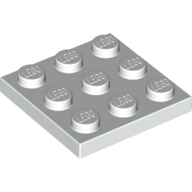 Lego Plate 3 x 3 / White