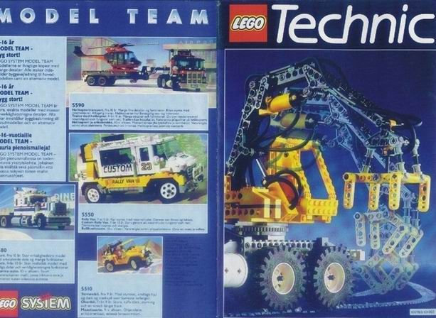 Lego 1992 Medium Technic European Foldout (100980/101080 EU-I (DK/N/S/SF))