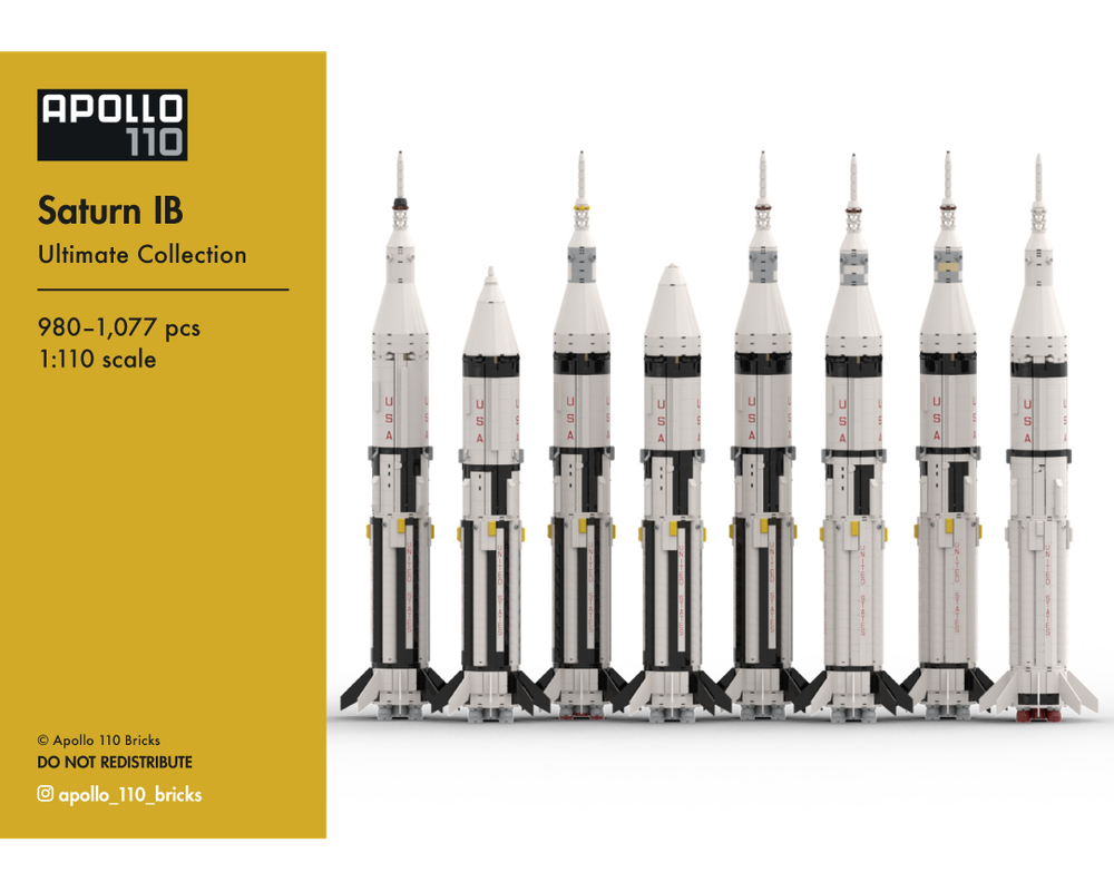 Lego Saturn IB Ultimate Collection [1:110 scale]