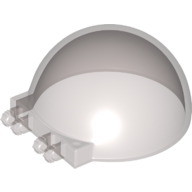 Lego Windscreen 6 x 6 x 3 Dome with Dual 2 Fingers / Trans-Brown