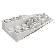 Lego Brick Wedged, Sloped Inverted 6 x 4 with 4 Stud Connections / White