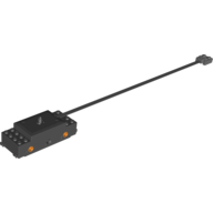 Lego Motor, Train Base, RC Train with PF Cable, Orange Wheel Holders / Black
