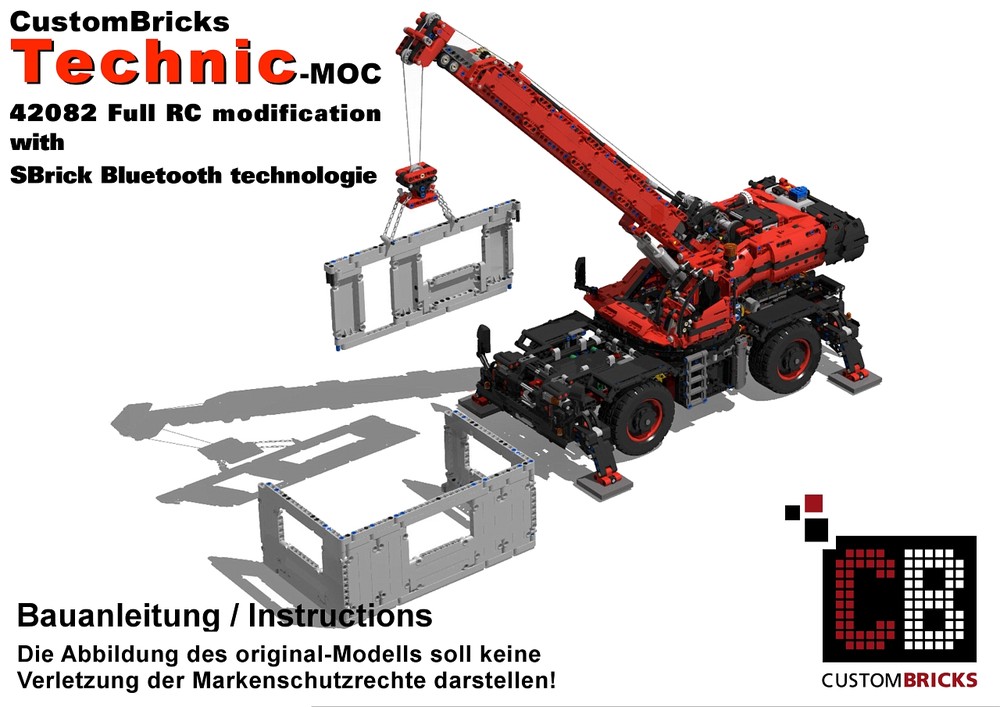 Lego Custom RC 42082 with SBrick
