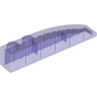 Lego Brick Curved 6 x 1 / Trans-Purple