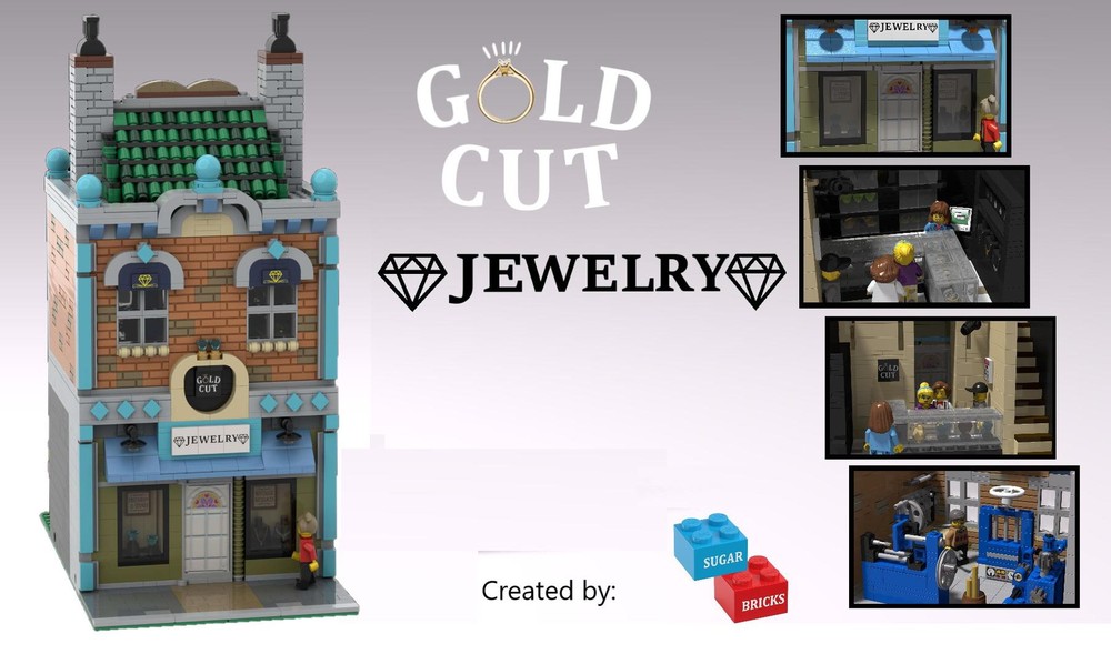 Lego Gold Cut Jewelry