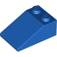 Lego Brick Sloped 33° 3 x 2 / Blue