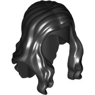 Lego Hair Long Wavy with Centre Part / Black