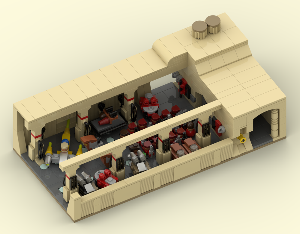 Lego SMALL DIORAMA PALACE DARK MAUL CONFRONTATION