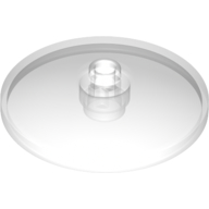Lego Dish 4 x 4 Inverted with Open Stud [Radar] / Trans-Clear