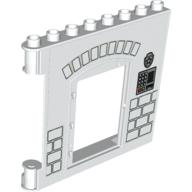 Lego Duplo Building Wall 1 x 8 x 6 with Door Opening and Bricks (Police) Print