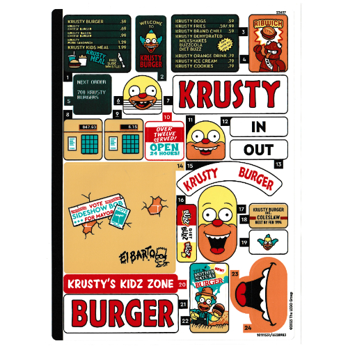 Lego Sticker Sheet 1 for Set 10352-1 / [No Color/Any Color]