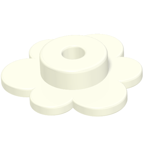 Lego Plant, Flower - Small / White