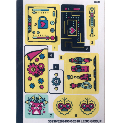 Lego Sticker Sheet for Set 41329-1 / [No Color/Any Color]