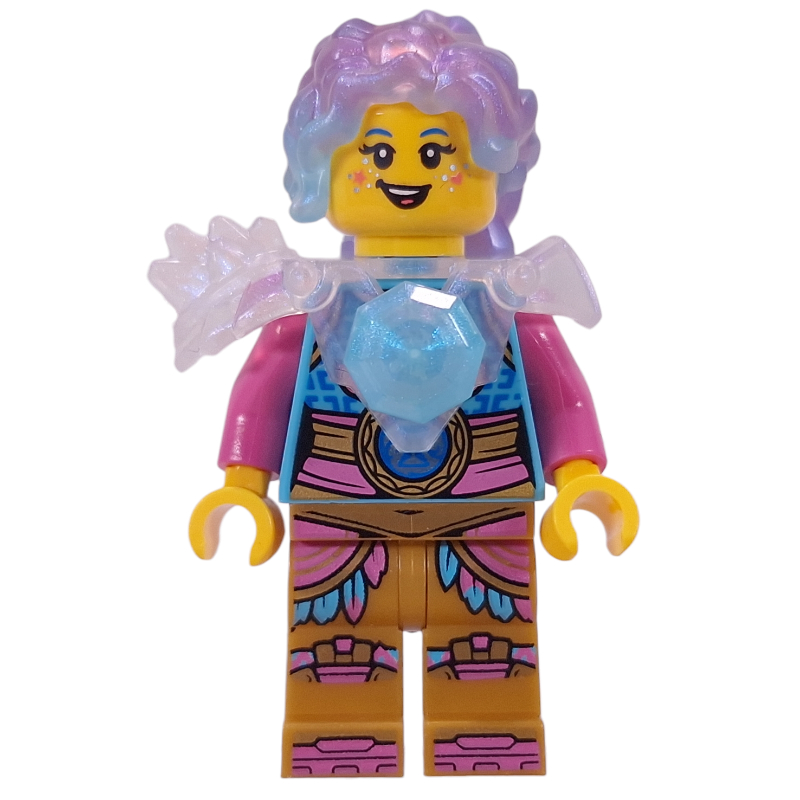 Lego Izzie, Opal Trans-Clear Shoulder Armor, Crystal