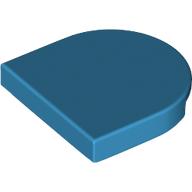 Lego Tile Round 2 x 2 Half Circle / Dark Azure