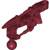 Lego Large Figure Skeletal, Limb, Angular with Ball Joint (Toa Hordika) / Dark Red