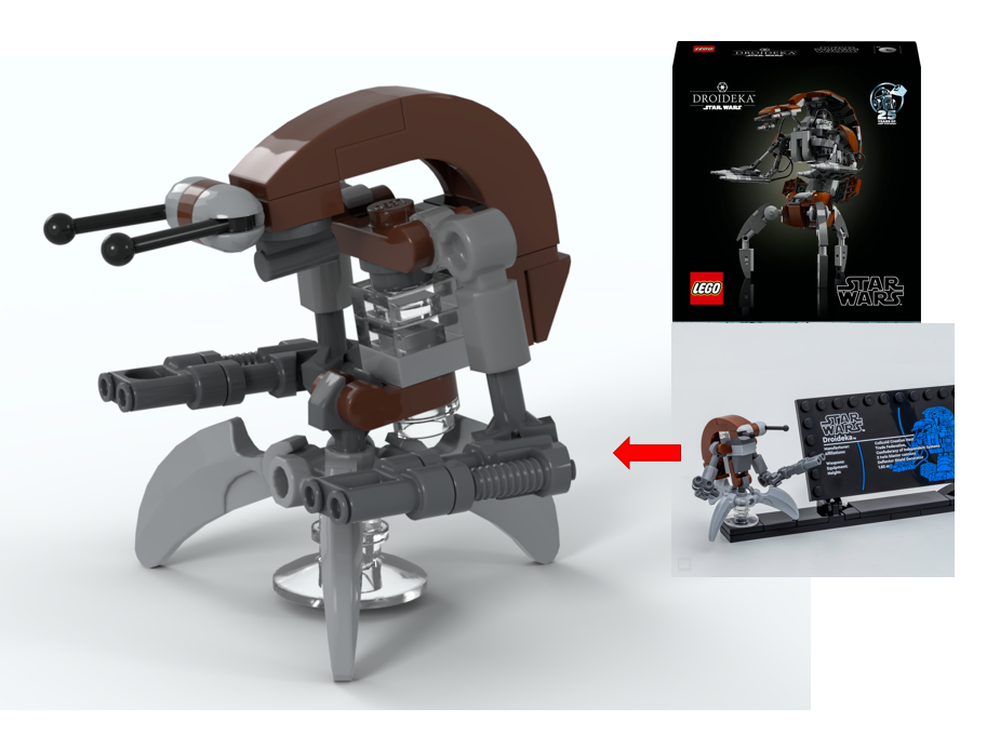 Lego 75381 Droideka Alternate Build - Better look