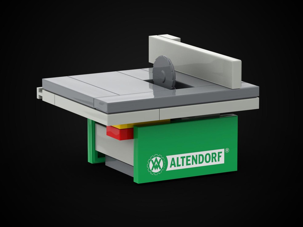 Lego Altendorf Table Saw – Workshop Machine Build