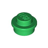 Lego Plate Round 1 x 1 with Solid Stud / Green
