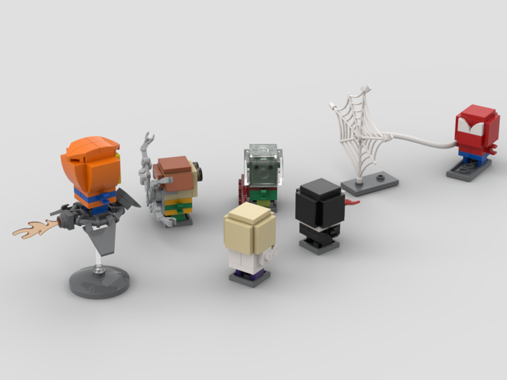 Lego Minibrickheadz - Spiderman and his ennemies