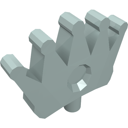 Lego Headwear Accessory Crown / Tiara with 5 Points and Pin / Light Aqua