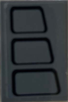 Lego Tile 2 x 3 with Black Trapezoids with Rounded Corners Pattern Side B (Sticker) - Set 75217