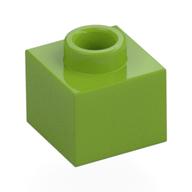 Lego Plate 1 x 1 x 2/3 with Open Stud / Lime