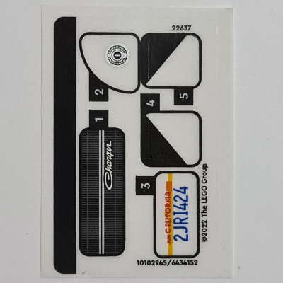 Lego Sticker Sheet for Set 76912-1