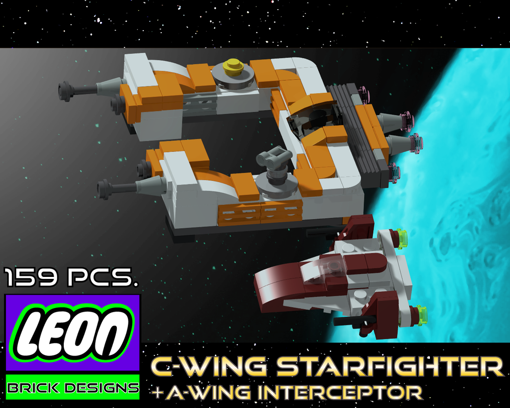 Lego C-Wing Starfighter + A-Wing Interceptor
