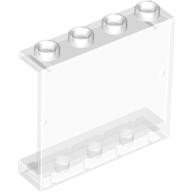 Lego Panel 1 x 4 x 3 [Hollow Studs] / Trans-Clear