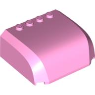 Lego Windscreen 5 x 6 x 2 Triple Curved Top Canopy with 4 Studs / Bright Pink