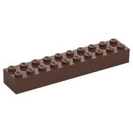 Lego Brick 2 x 10 / Brown