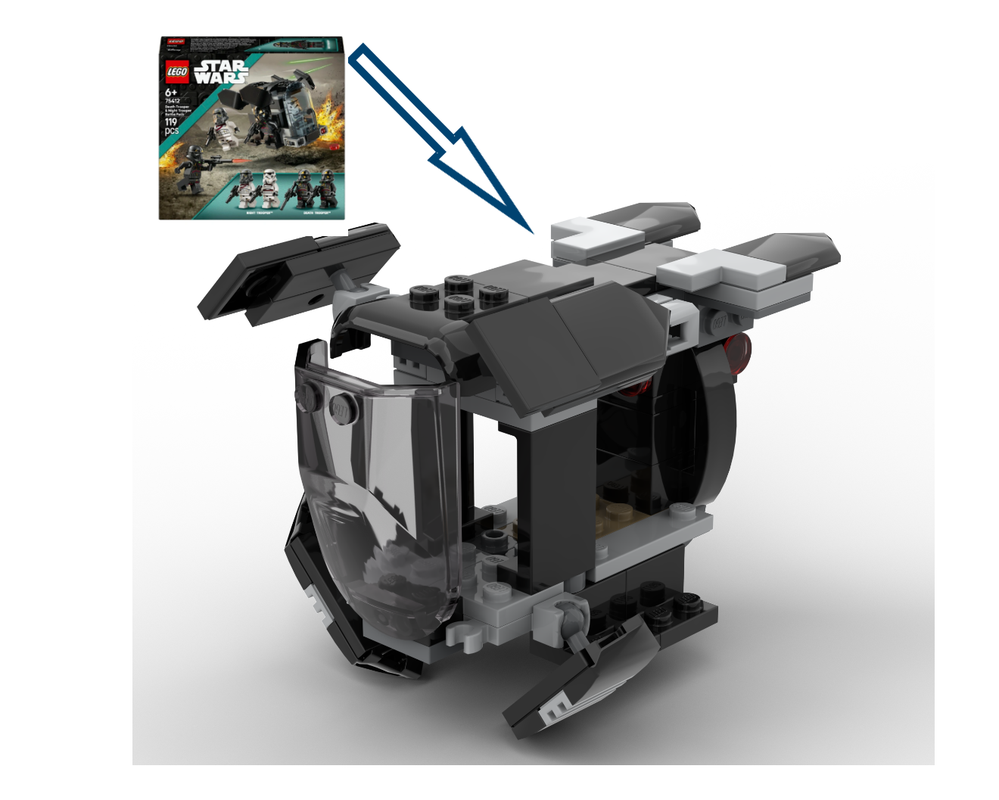 Lego "LAAT/le Imperial Dropship" 75412 redesigned (alternative MOC)