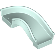 Lego Duplo Playground Slide Curved Right 90° / Light Aqua