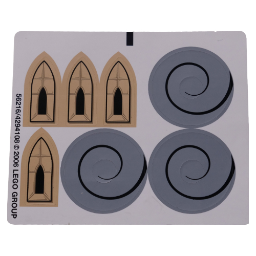 Lego Sticker Sheet for Set 3828-1 / [No Color/Any Color]
