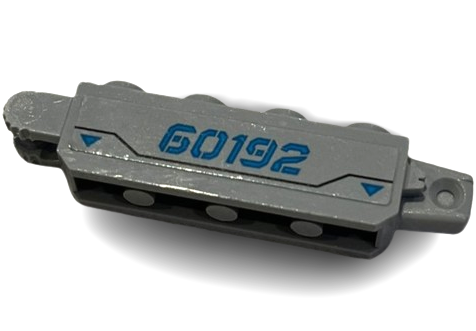 Lego Hinge Brick 1 x 4 Locking with '60192' Pattern on Both Sides (Stickers) - Set 60192