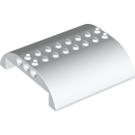 Lego Brick Curved 8 x 8 x 2 Double / White