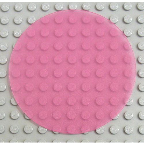 Lego Clikits Circle 10 x 10 (Pencil Holder Base) / Trans-Dark Pink