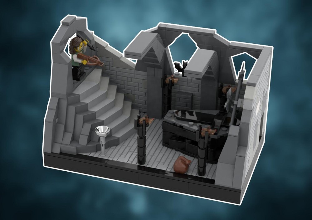Lego "The Vampire's lair" Brick Helsing VS Brickula!