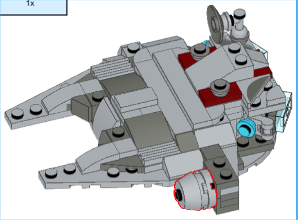 Lego millennium falcon alt model 2