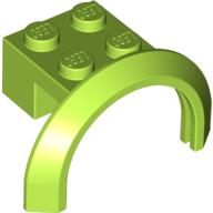 Lego Wheel Arch, Mudguard 4 x 2 1/2 x 2 with 2 x 2 Plate / Lime