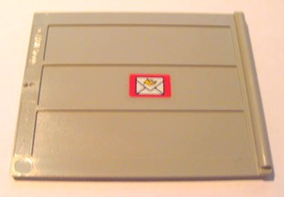 Lego Door Sliding - Type 2 with Mail Envelope Pattern Model Right Side Inner (Sticker) - Set 4564