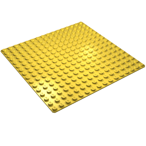 Lego Baseplate 16 x 16 / Yellow
