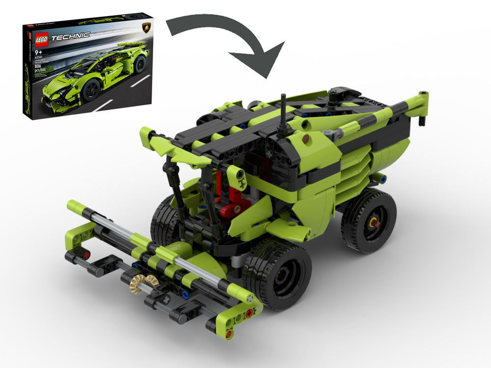 Lego 42161 Green combine harvester