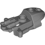 Lego Large Figure Limb Cover (Toa Inika) / Flat Silver