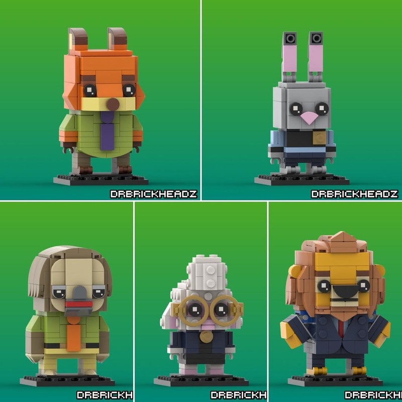 Lego "Zootopia" Brickheadz Collection
