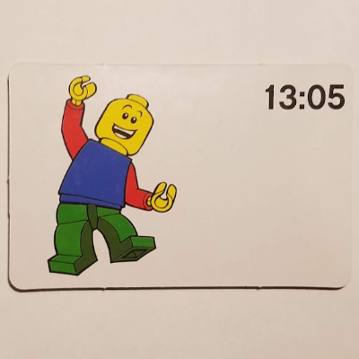 Lego Activity Card, Time-Teaching 24-Hour Clock 13:05