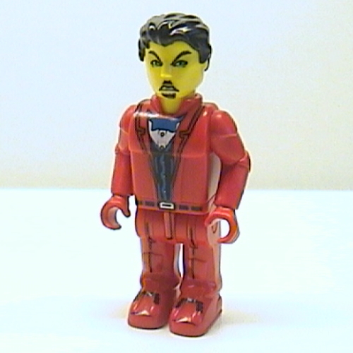 Lego Juniors Midifig, Bank Robber with Red Legs and Black Hair / [No Color/Any Color]