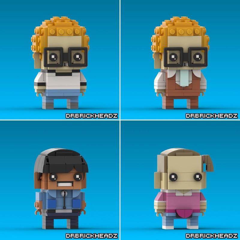 Lego Napoleon Dynamite Brickheadz Bundle