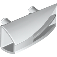 Lego Fairing 1 x 4 Side Flaring Intake with Two Pins / White